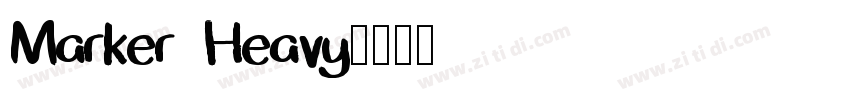 Marker Heavy字体转换